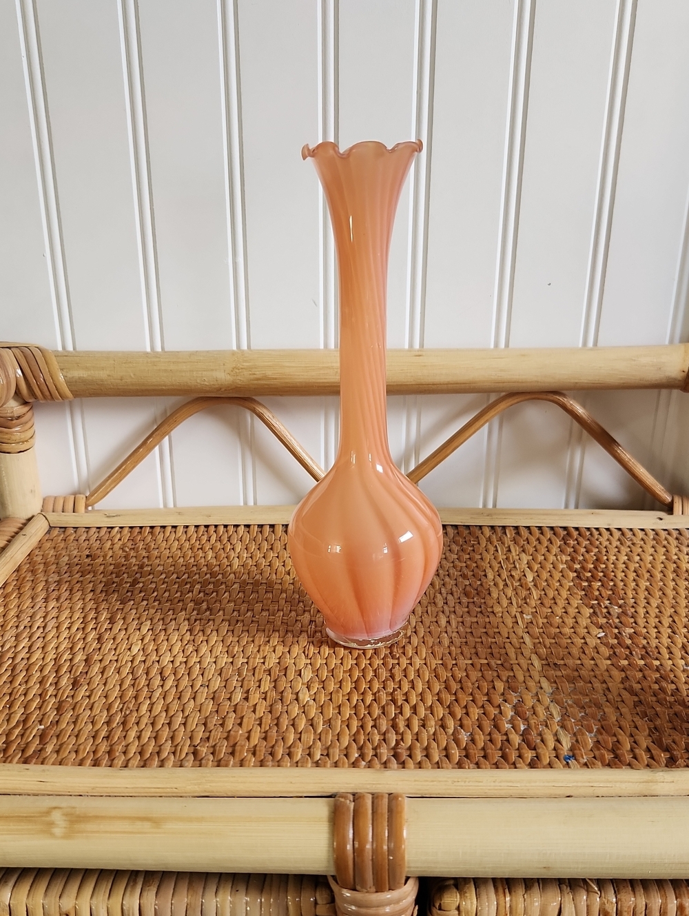 Vintage Art Glass Vud Vase